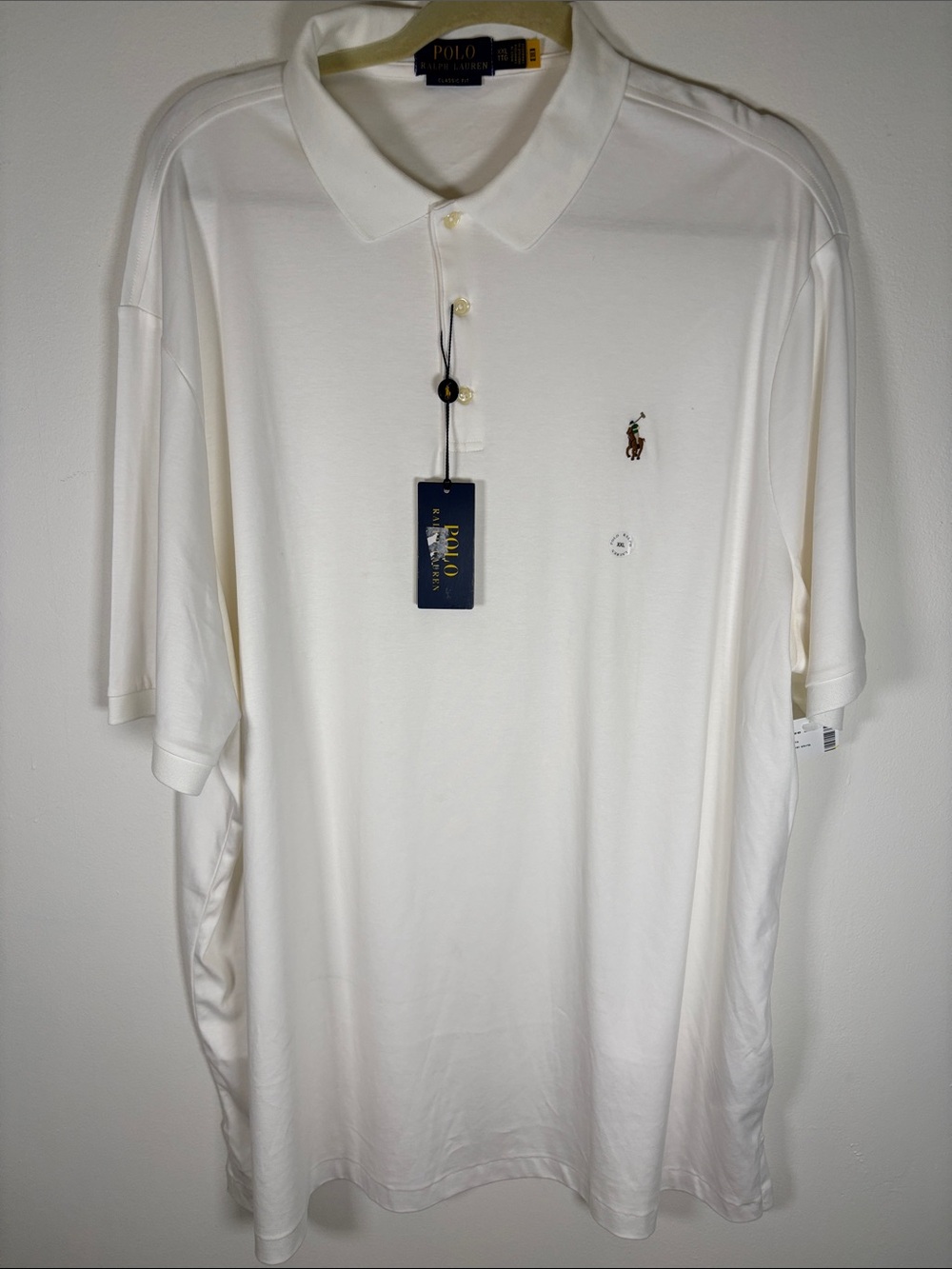 Polo Ralph Lauren Classic Fit Polo – White – Men's XXL – New with Tags